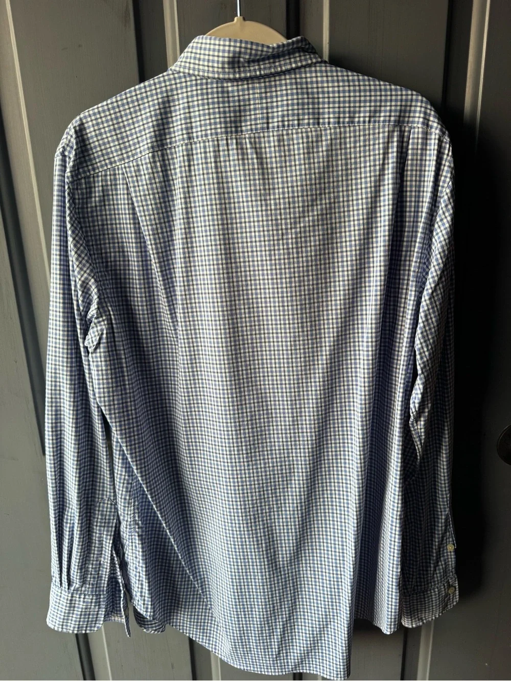 Ralph Lauren Small Blue & White Check Button-Down Dress Shirt